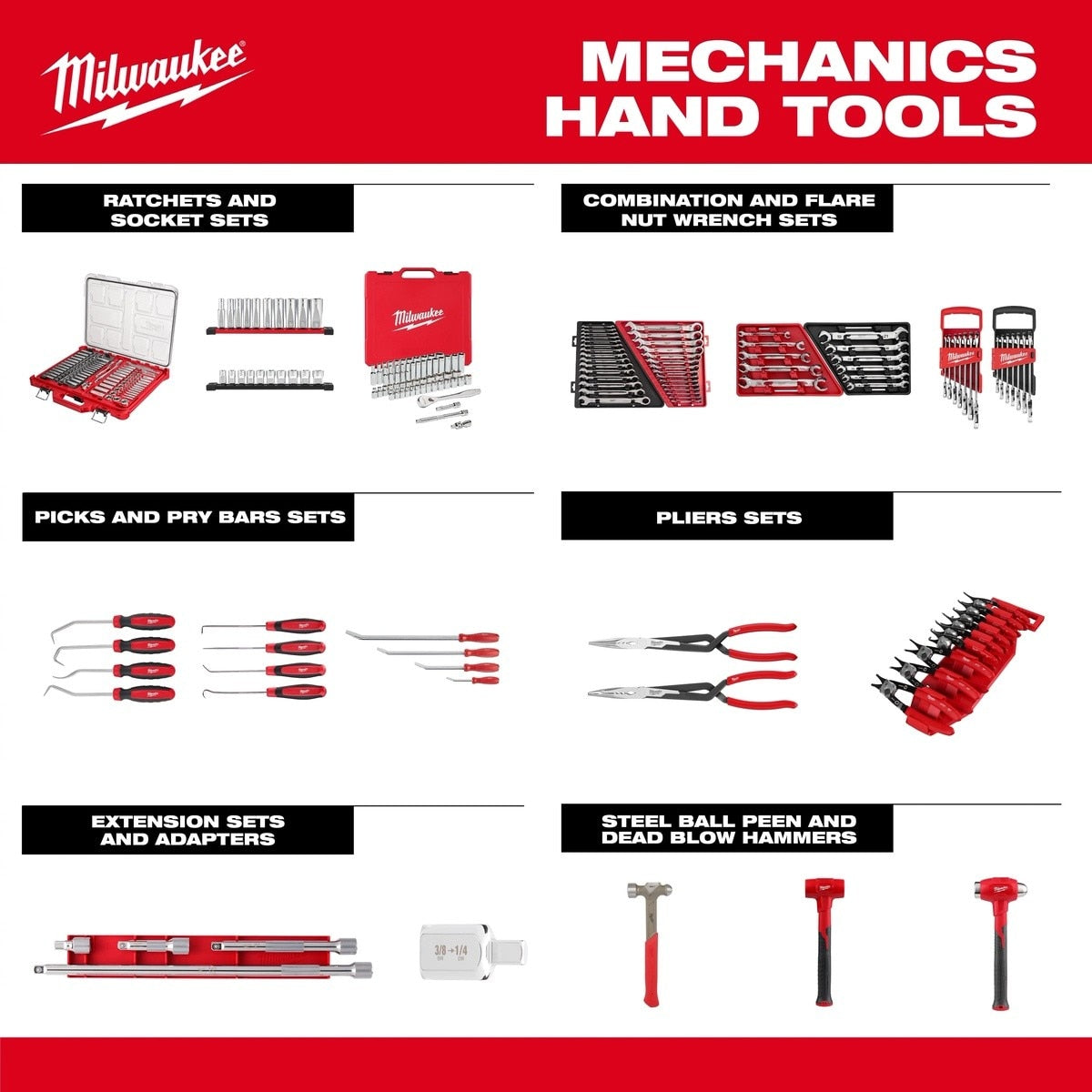 Milwaukee 45-34-9007 1/4 Drive 3/8 SAE 6-Point Socket Four Flat Sides - 7