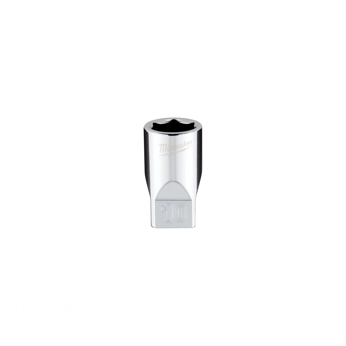 Milwaukee 45-34-9036 1/4" Drive 10mm 6-Point Metric Socket with Four Flat Sides Anti Roll