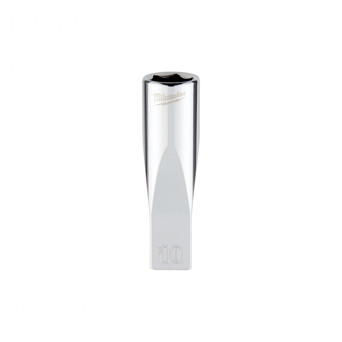 Milwaukee 45-34-9048 1/4" Drive 10mm Metric 6-Point Deep Socket with Four Flat Sides