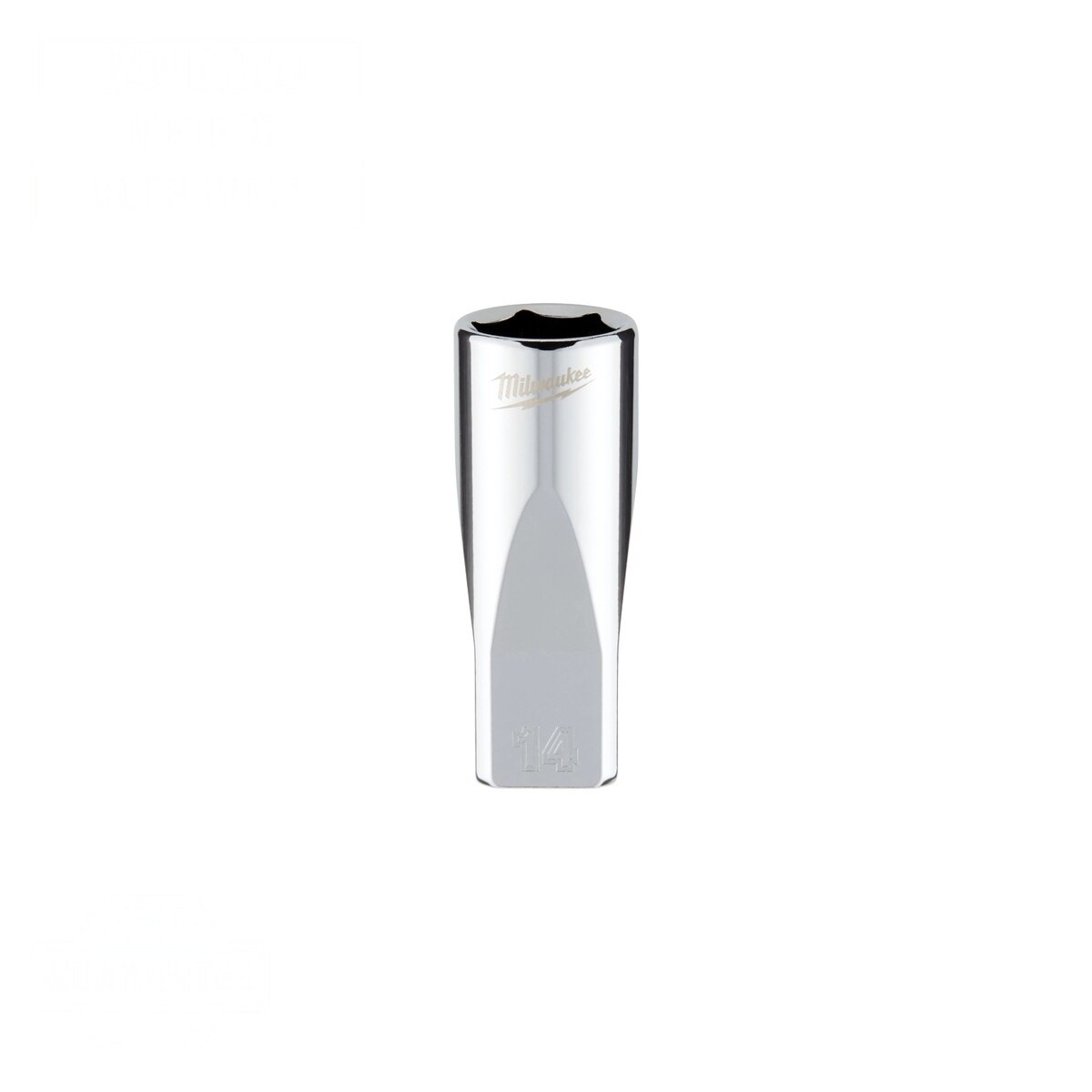 Milwaukee 45-34-9052 1/4" Drive 14mm Metric 6-Point Deep Socket with Four Flat Sides