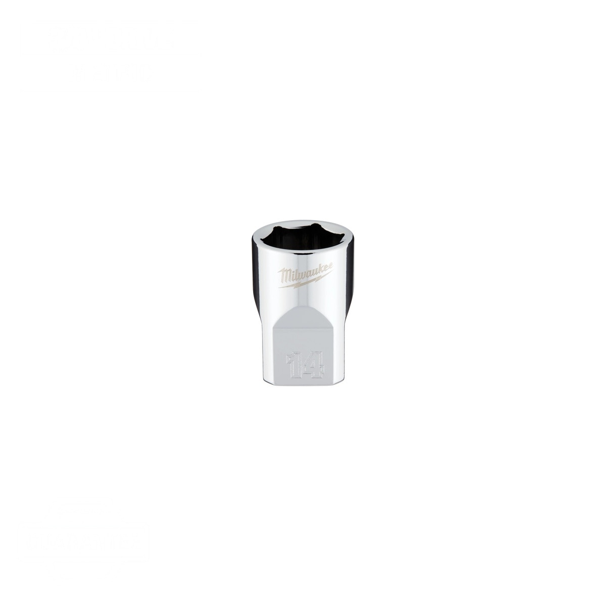 Milwaukee 45-34-9084 3/8" Drive 14 mm Metric 6-Point Socket with Four Flat Sides