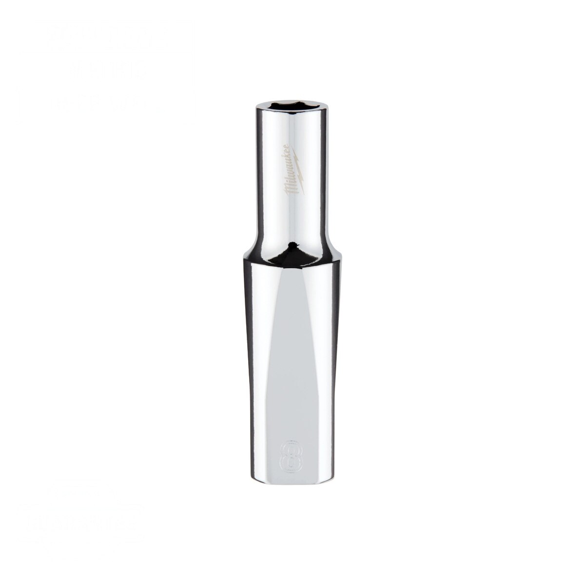 Milwaukee 45-34-9092 3-8" Drive 8 mm Metric 6-Point Deep Socket with Four Flat Sides