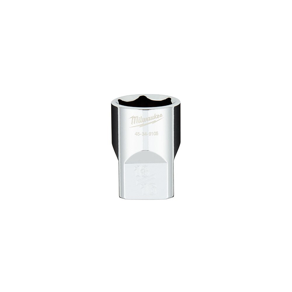 Milwaukee 45-34-9105 1/2" Drive 13/16" SAE 6-Point Socket with FOUR FLAT™ Sides