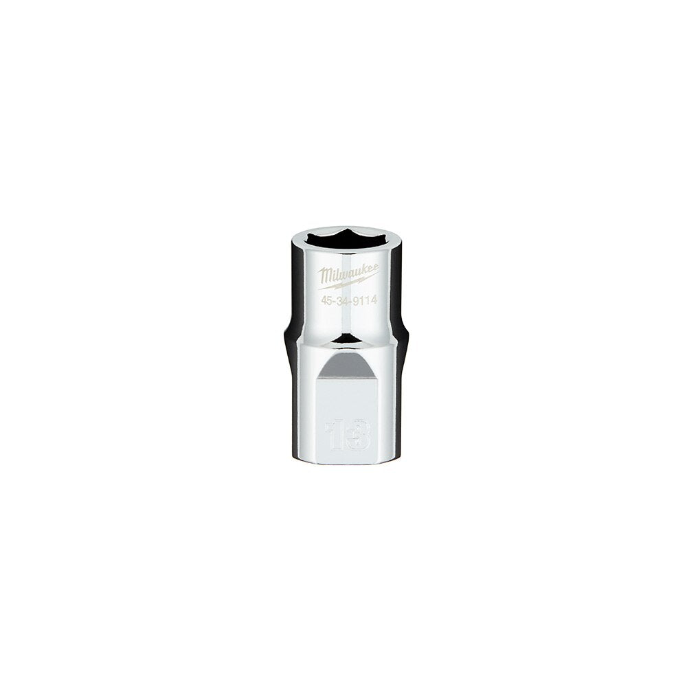 Milwaukee 45-34-9114 1/2" Drive 13mm Metric 6-Point Socket with FOUR FLAT™ Sides
