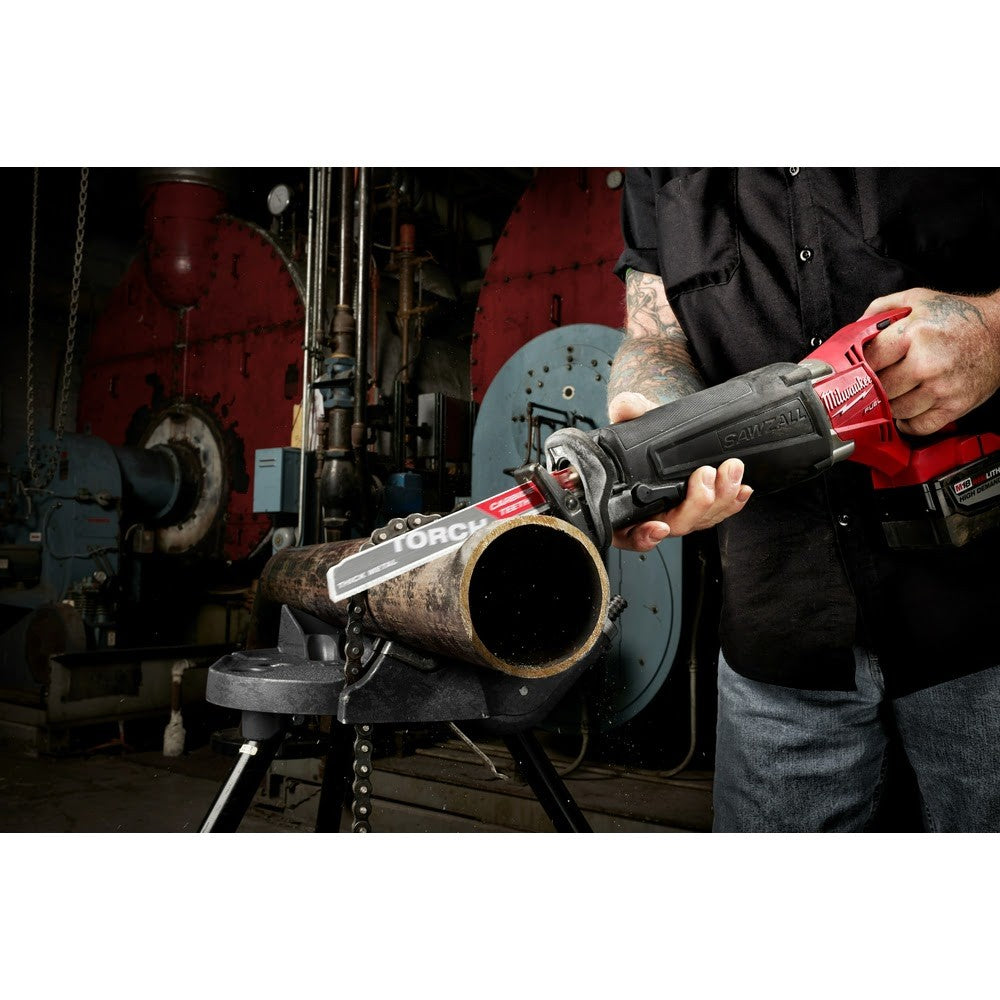 Milwaukee 48-00-5201 6" 8TPI Torch Metal Cutting Sawzall Blade with Carbide Teeth - 10