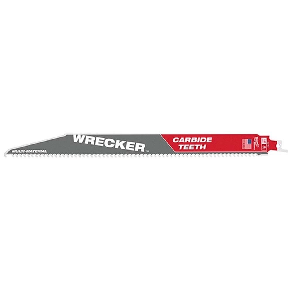 Milwaukee 48-00-5243 12" 6 TPI Wrecker Sawzall Blade with Carbide Teeth