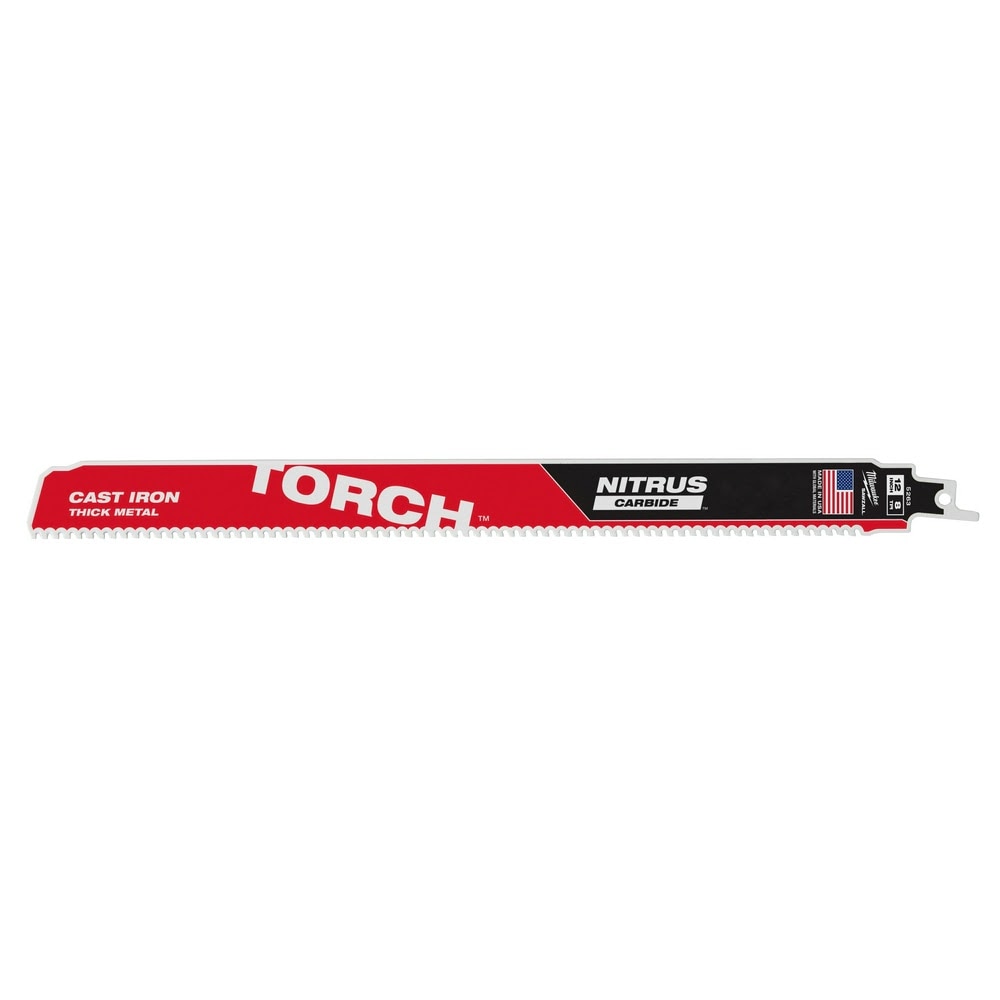 Milwaukee 48-00-5263 12” 7TPI The TORCH™ with NITRUS Carbide™ for Cast Iron SAWZALL® Blade 1PK