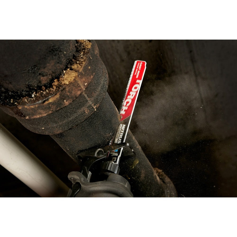 Milwaukee 48-00-5263 12” 7TPI The TORCH™ with NITRUS Carbide™ for Cast Iron SAWZALL® Blade 1PK - 10