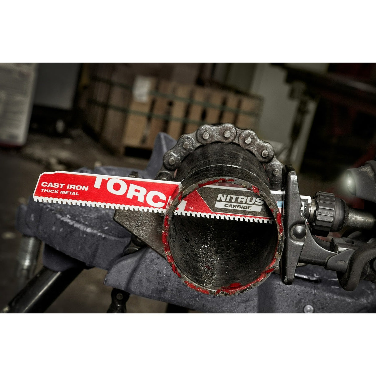 Milwaukee 48-00-5563 12” 7TPI The TORCH™ with NITRUS Carbide™ for Cast Iron SAWZALL® Blade (5 Pack) - 11