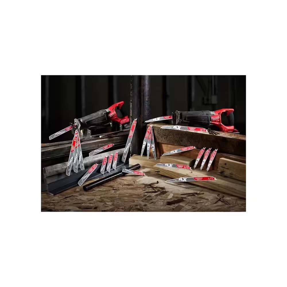Milwaukee 48-00-5789S 12" 18 TPI TORCH Medium Metal Cutting SAWZALL Blades (5-Pack) - 6