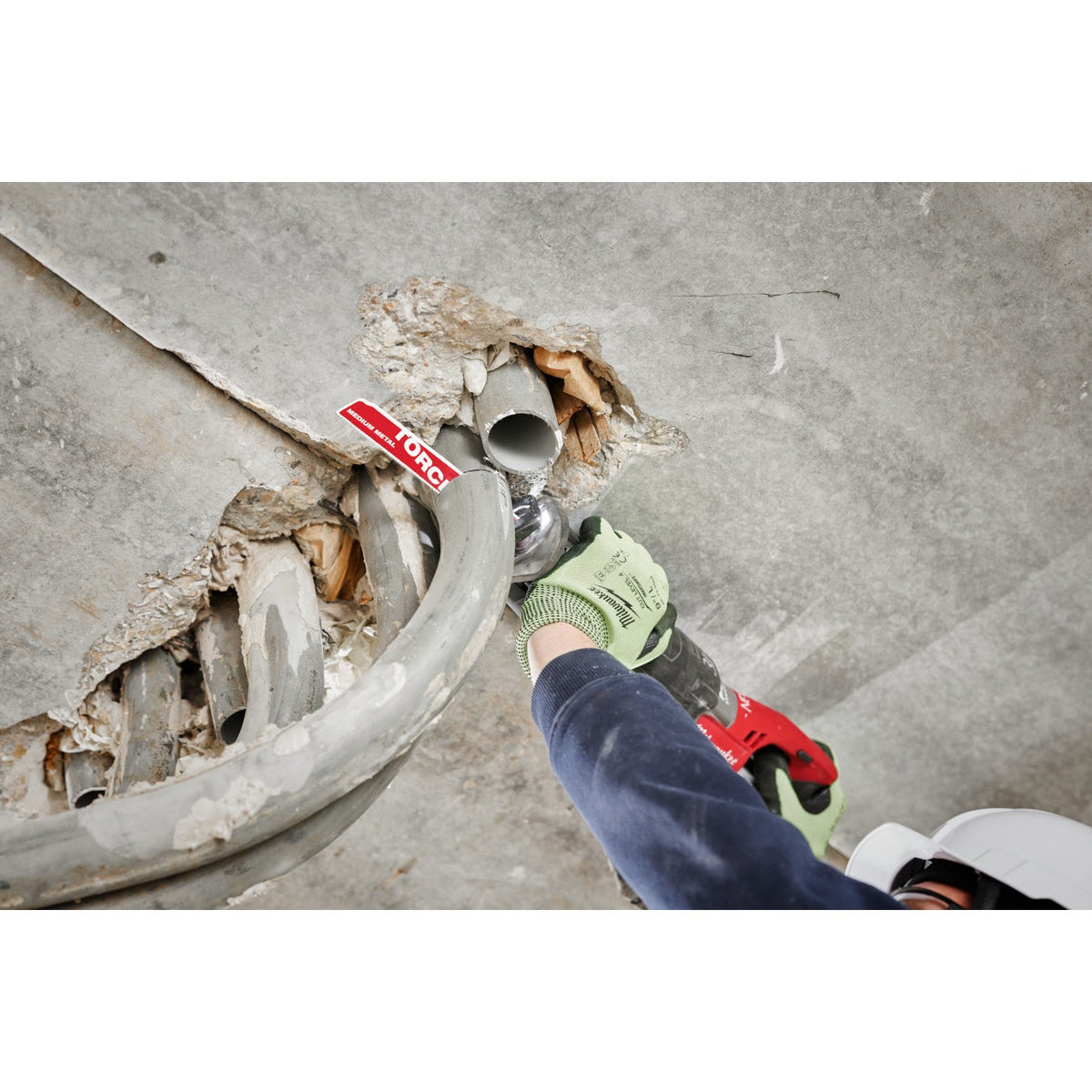 Milwaukee 48-00-6551 6" Reciprocating Saw Blade 10TPI The TORCH with NITRUS CARBIDE Teeth for Medium Metal 5PK - 10