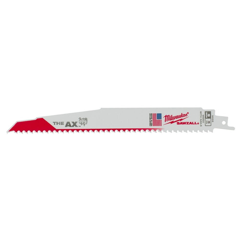 Milwaukee 48-01-7026 Super Sawzall Blade 5 Teeth per Inch 9-Inch Length, Ax (100 Pack)