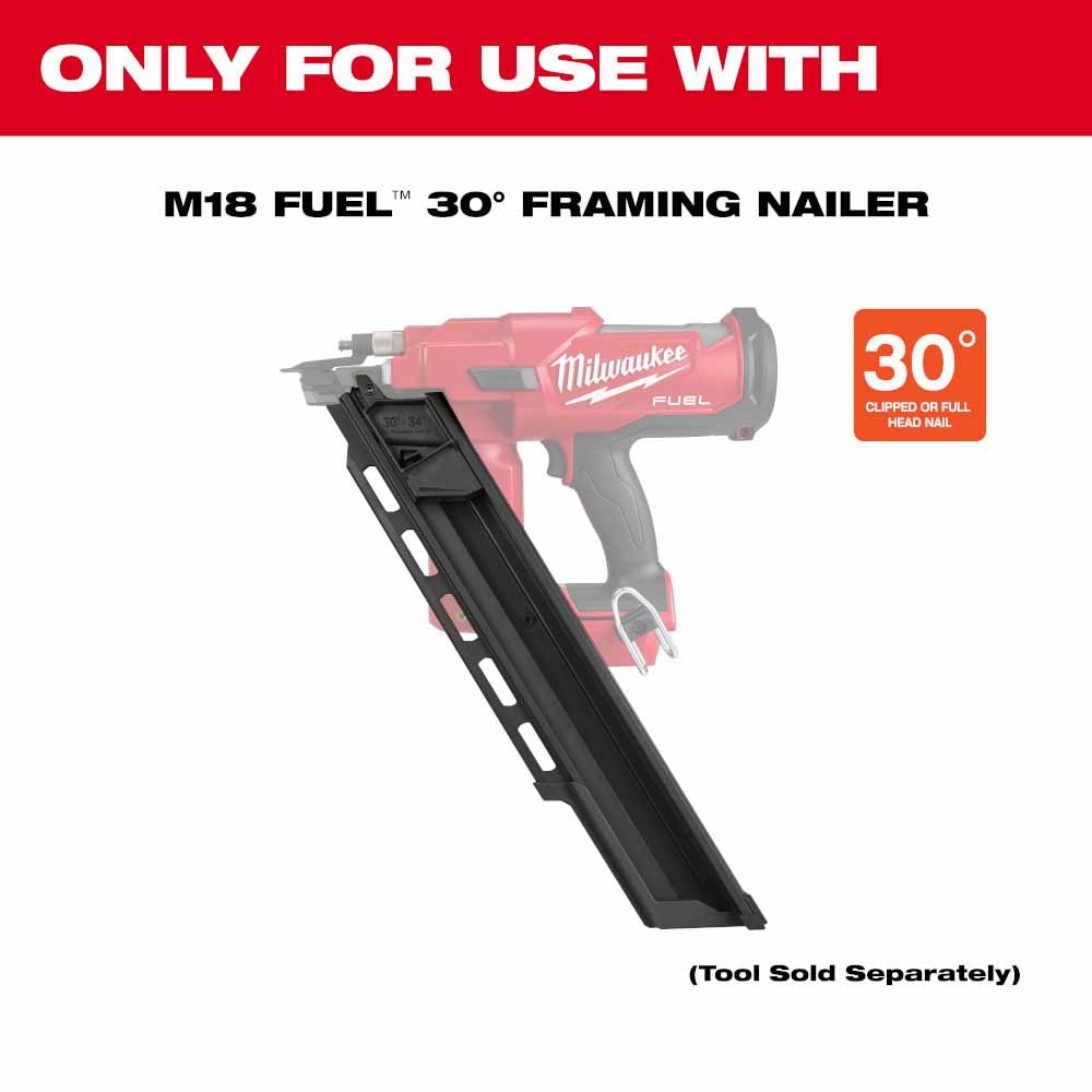 Milwaukee 48-08-2745 30 Degree Framing Nailer Extended Capacity Magazine - 2