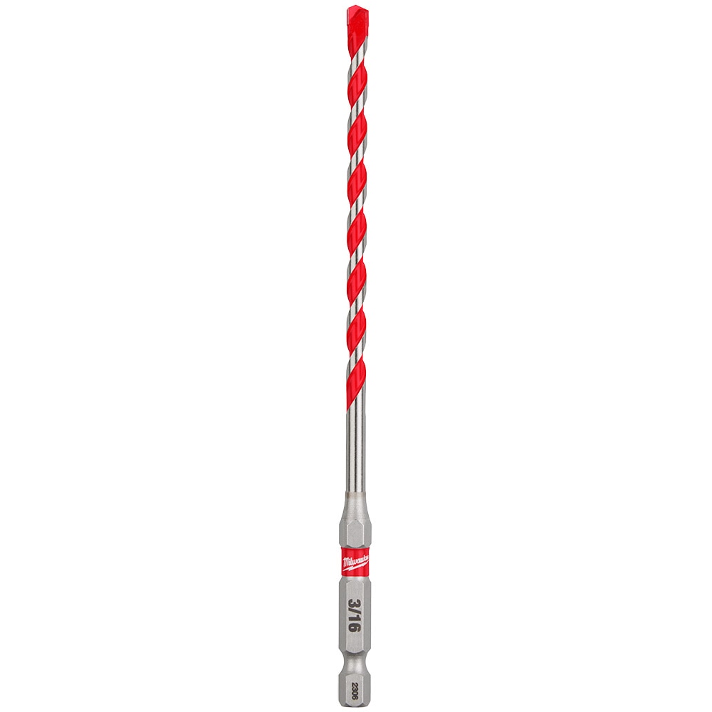Milwaukee 48-20-9106 3/16" x 4" x 6" SHOCKWAVE™ Carbide Hammer Drill Bit - 25 Pack - 10