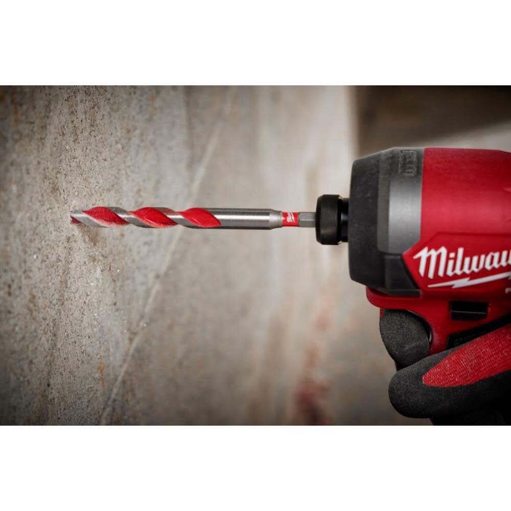 Milwaukee 48-20-9155 SHOCKWAVE Carbide Hammer Drill Bit for Concrete, Brick and Block (5 Pack) - 11