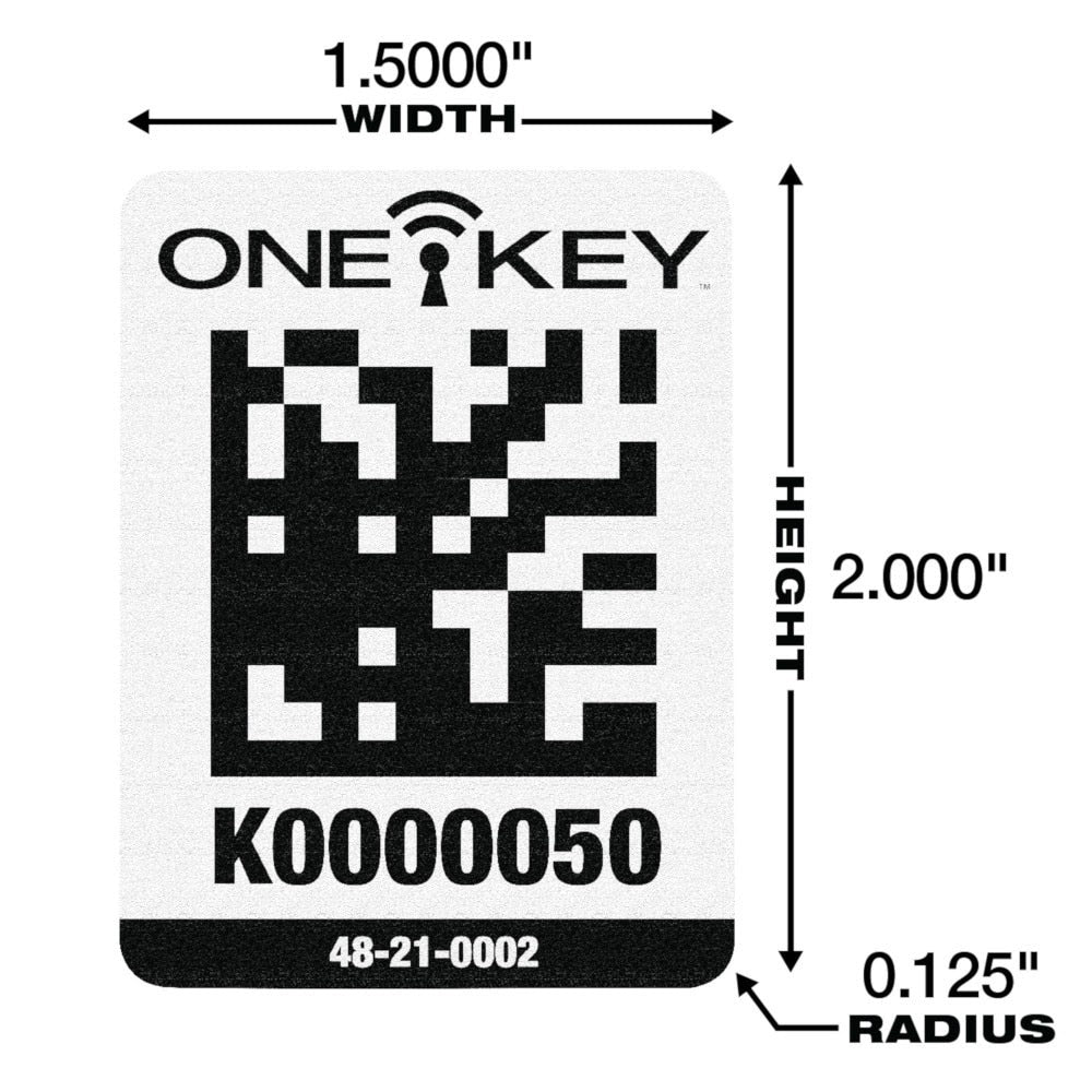 Milwaukee 48-21-0002 ONE-KEY™ Asset ID Tag – Lg. Plastic Surface - 2