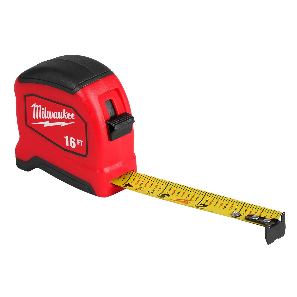 Milwaukee 48-22-0816 16' Tape Measure with Fractional Scale and Impact Resistant Body