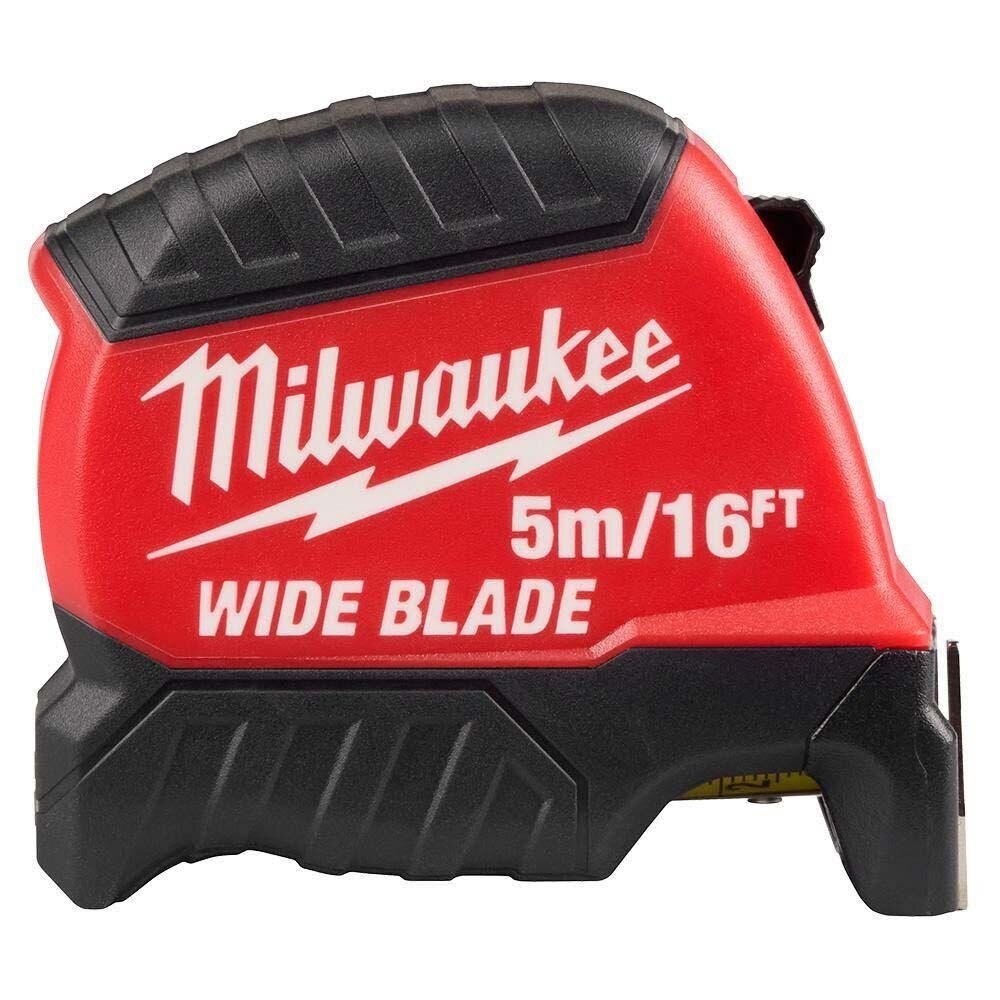 Milwaukee 48-22-1217 5m/16 ft Wide Blade Tape Measure, Metric/SAE with 16 ft Reach (1 Pack) - 3
