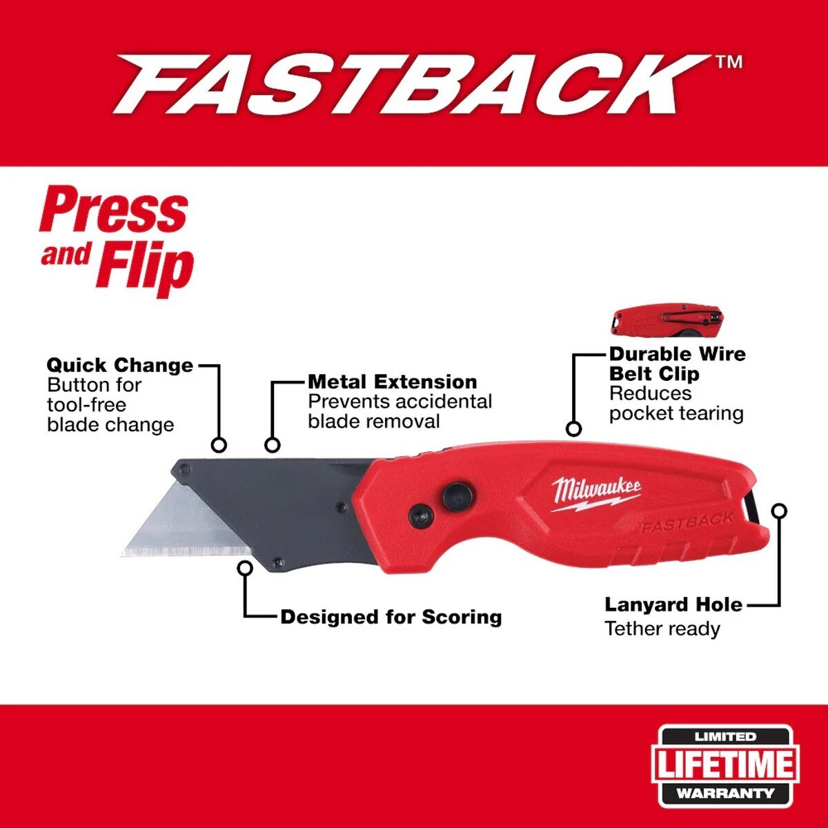 Milwaukee 48-22-1500PA 3Pk Fastback Promo Q4 - 2