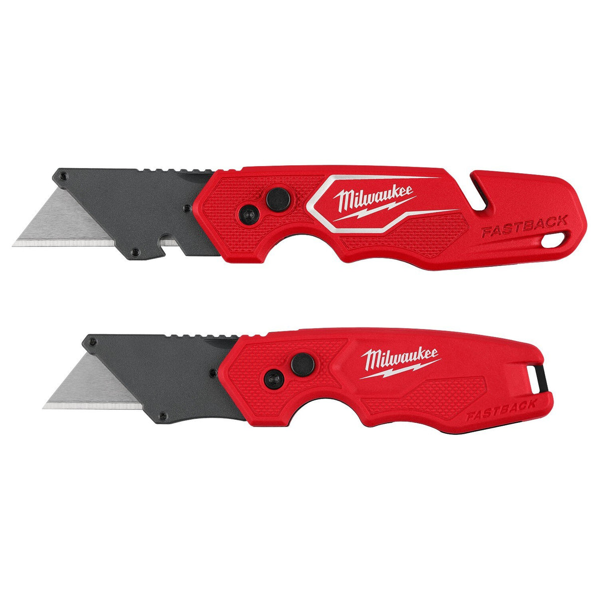 Milwaukee 48-22-1603 FASTBACK Folding Utility Knife Set with Blade Storage (2 Piece)
