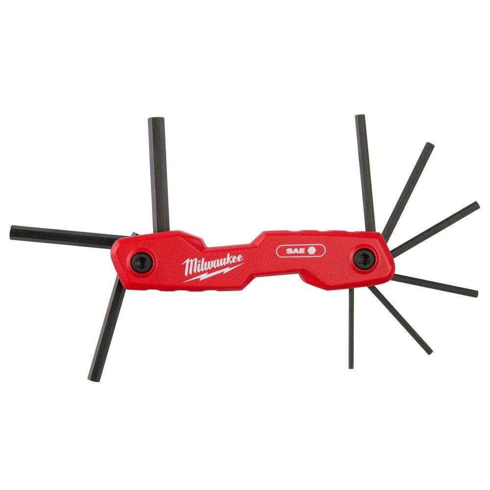 Milwaukee 48-22-2181 9-Key Folding Hex Key Set - SAE