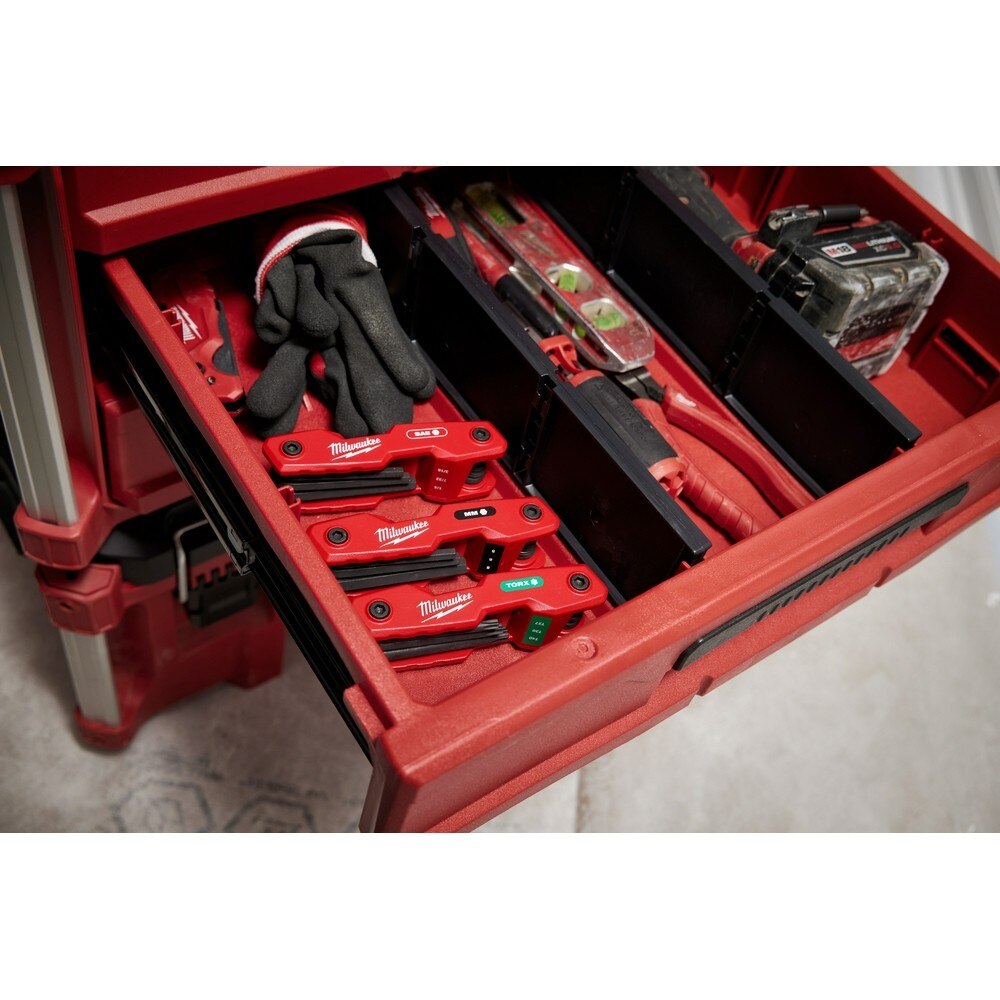 Milwaukee 48-22-2181 9-Key Folding Hex Key Set - SAE - 10