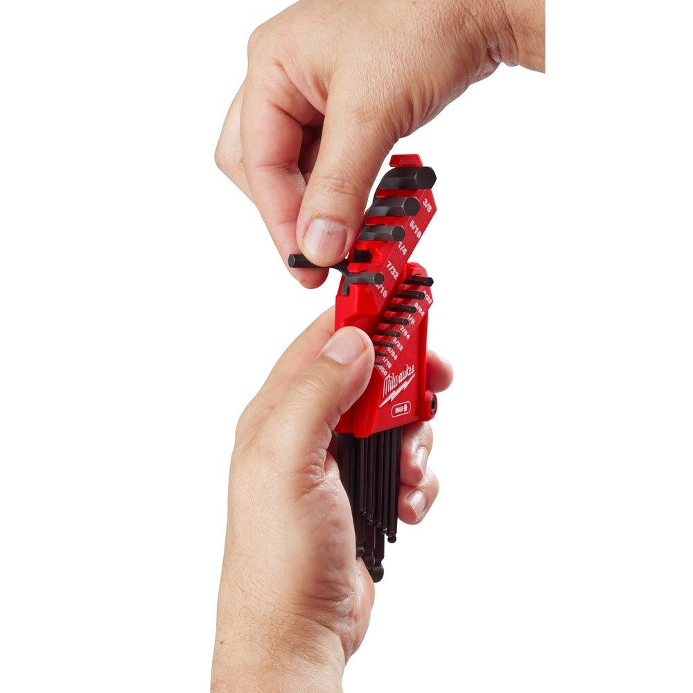 Milwaukee 48-22-2185 13-Key Ball End L-Key Set - SAE - 7