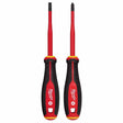 Milwaukee 48-22-2207 2pc 1000V Insulated Slim Tip Screwdriver Set
