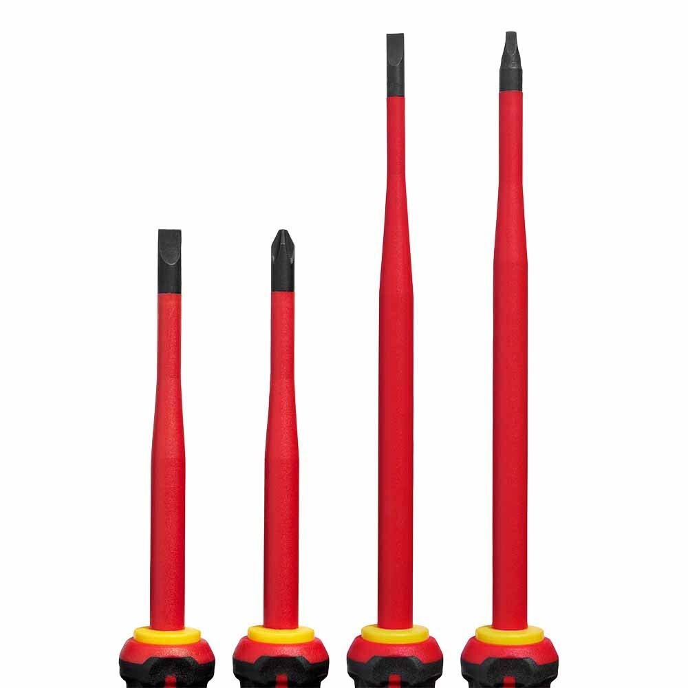 Milwaukee 48-22-2219 4pc 1000V Insulated Slim Tip Screwdriver Set - 3