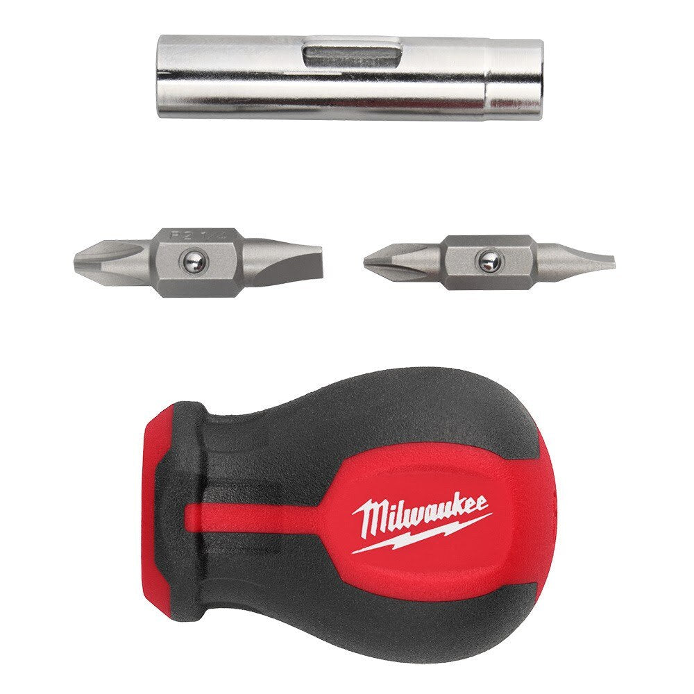 Milwaukee 48-22-2762 6-IN-1 Stubby Multi-Bit Screwdriver