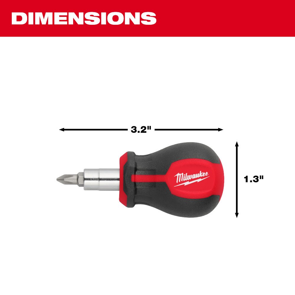 Milwaukee 48-22-2762 6-IN-1 Stubby Multi-Bit Screwdriver - 3