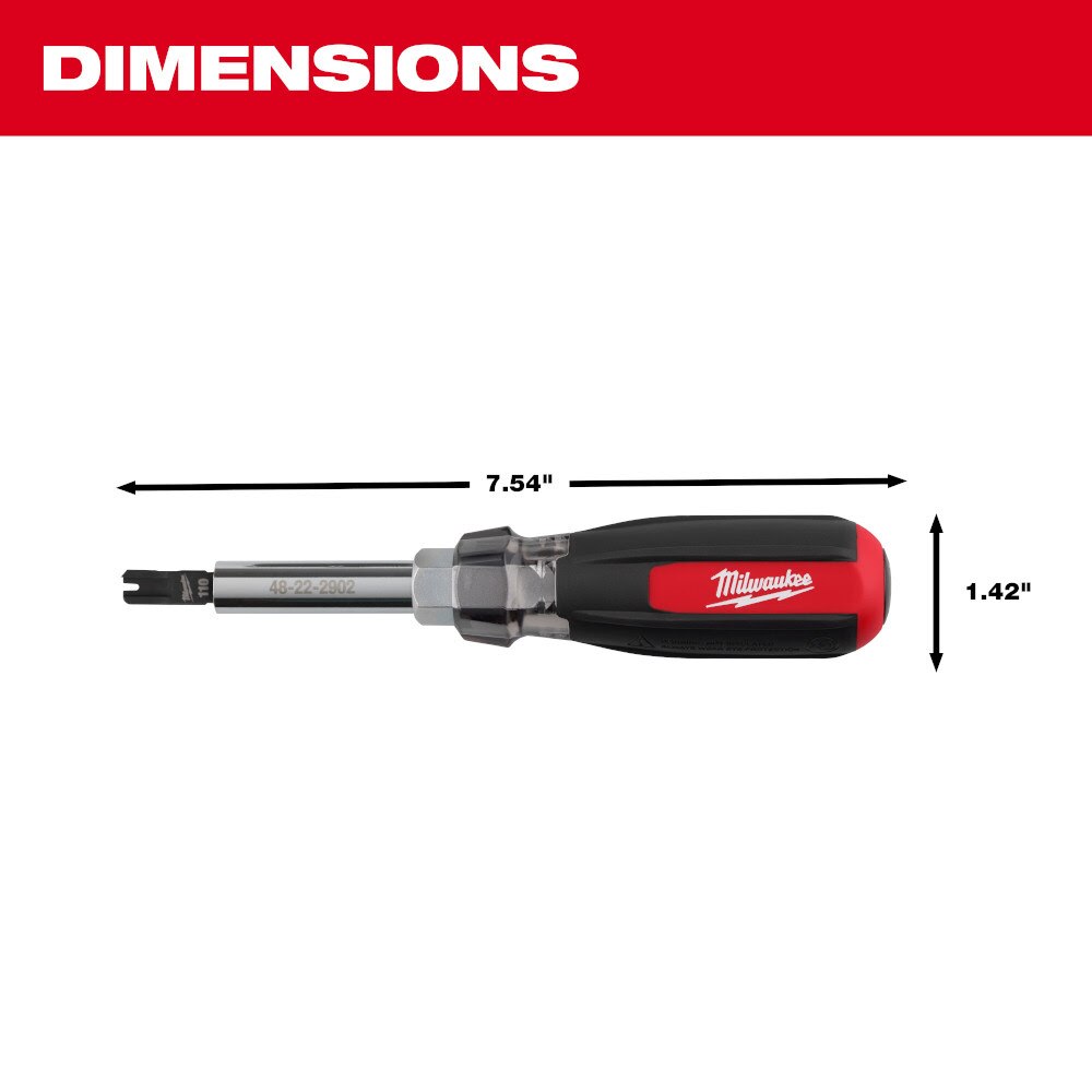 Milwaukee 48-22-2902 9-in-1 Punchdown Multi-Bit Screwdriver - 3