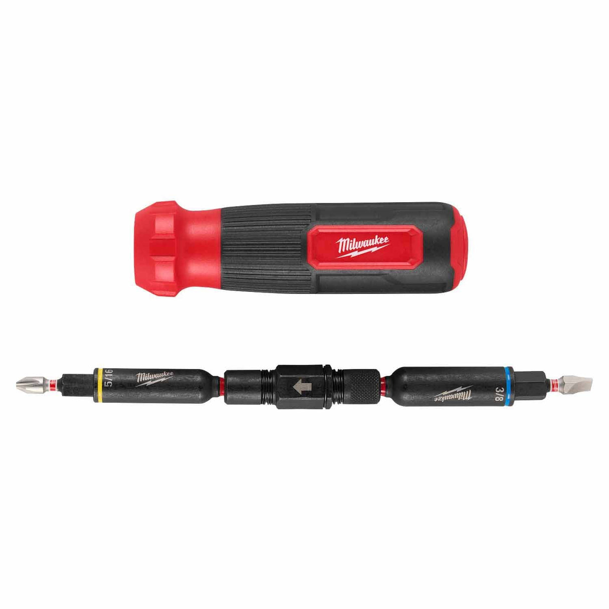 Milwaukee 48-22-2922 8-in-1 Multi-Bit and Nut Driver with Shockwave Impact Duty Bits and Nut Drivers - 10