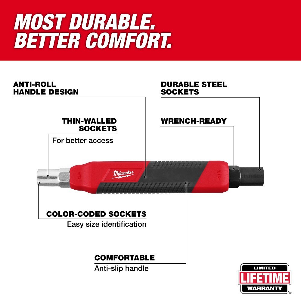 Milwaukee 48-22-3016 Can Wrench (3/8” & 7/16”) - 2