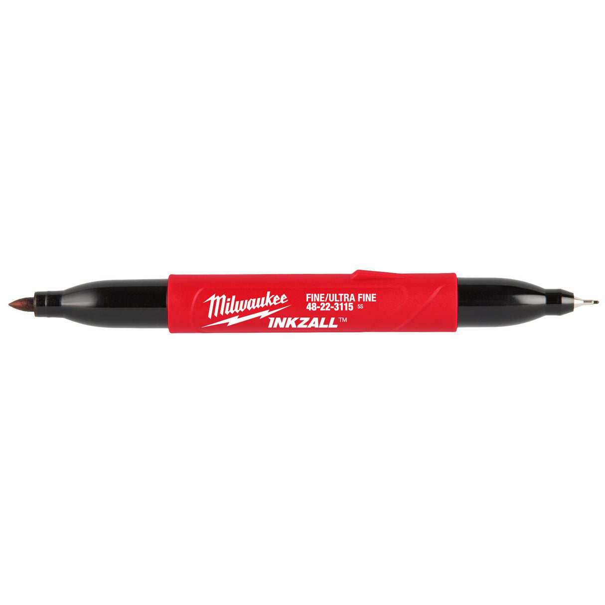 Milwaukee 48-22-3115 Double Sided Black Jobsite Marker Ultra Fine & Fine Point