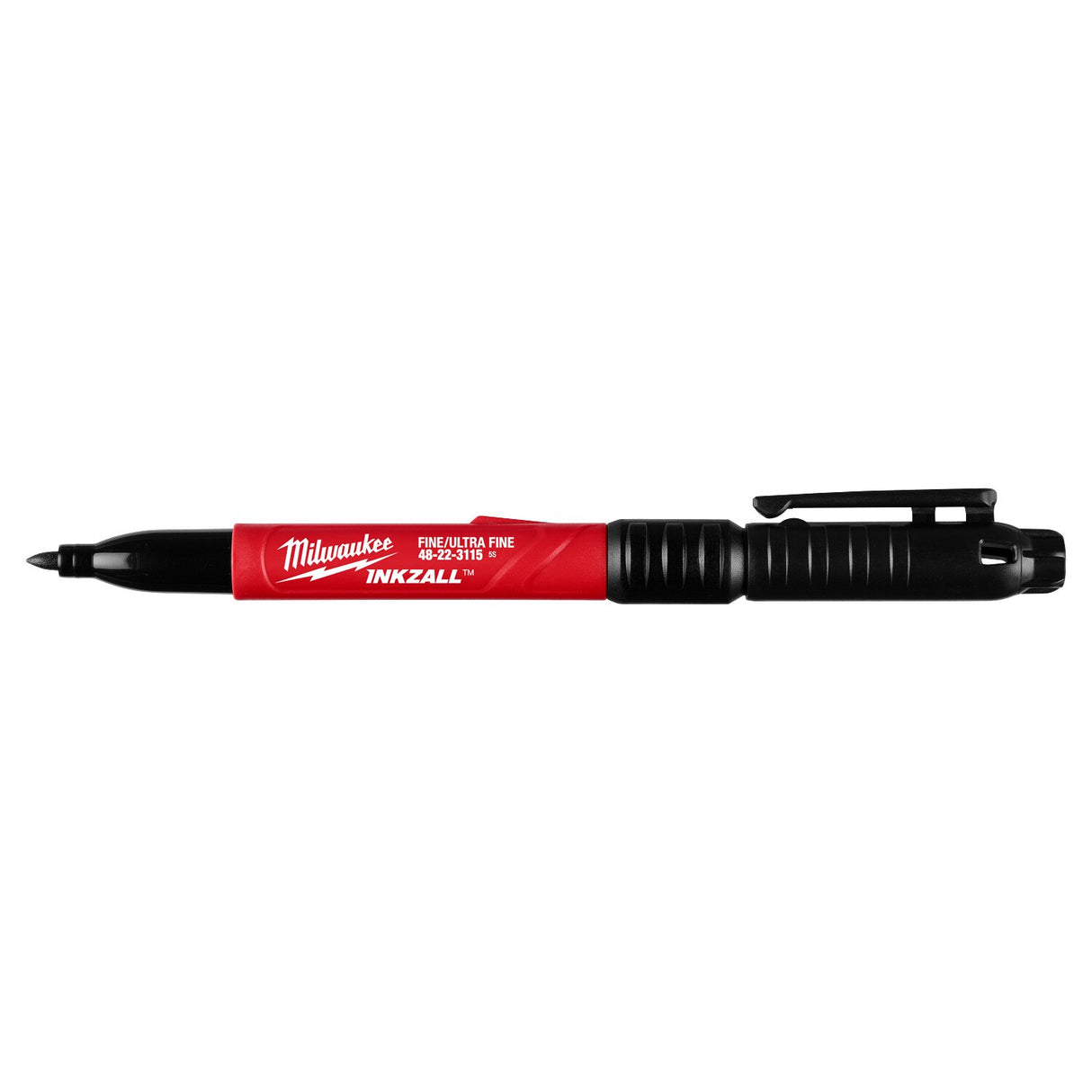 Milwaukee 48-22-3115 Double Sided Black Jobsite Marker Ultra Fine & Fine Point - 11