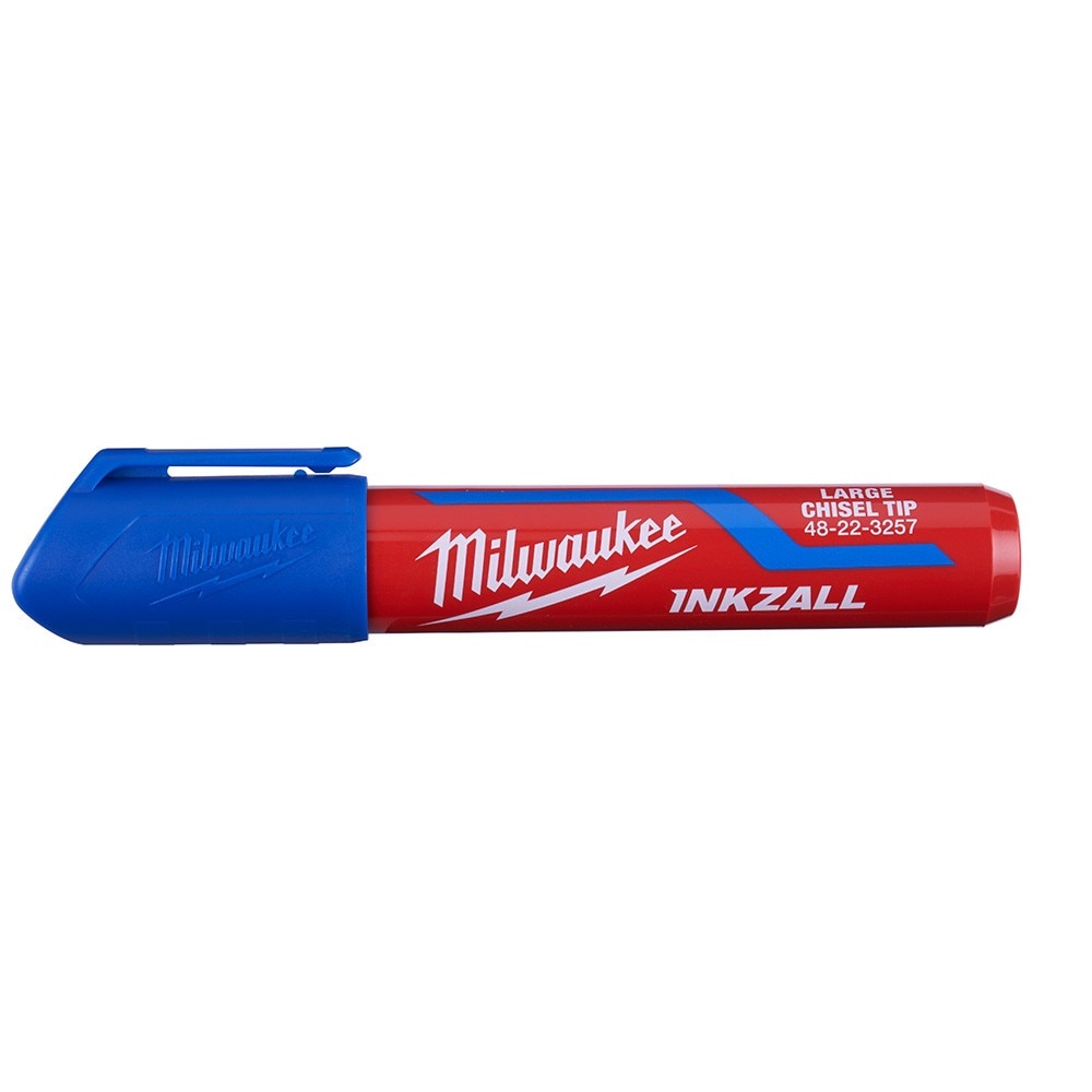 Milwaukee 48-22-3257 INKZALL Large Chisel Tip Blue Marker