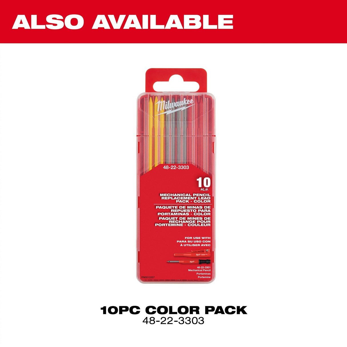 Milwaukee 48-22-3301 Mechanical Pencil with 10pc Lead Pack - 8