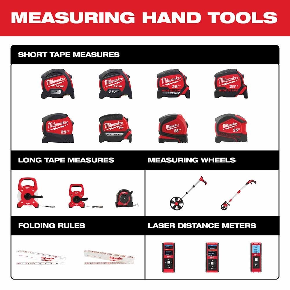 Milwaukee 48-22-6612 12' Compact Tape Measure with Reinforced Frame - 6