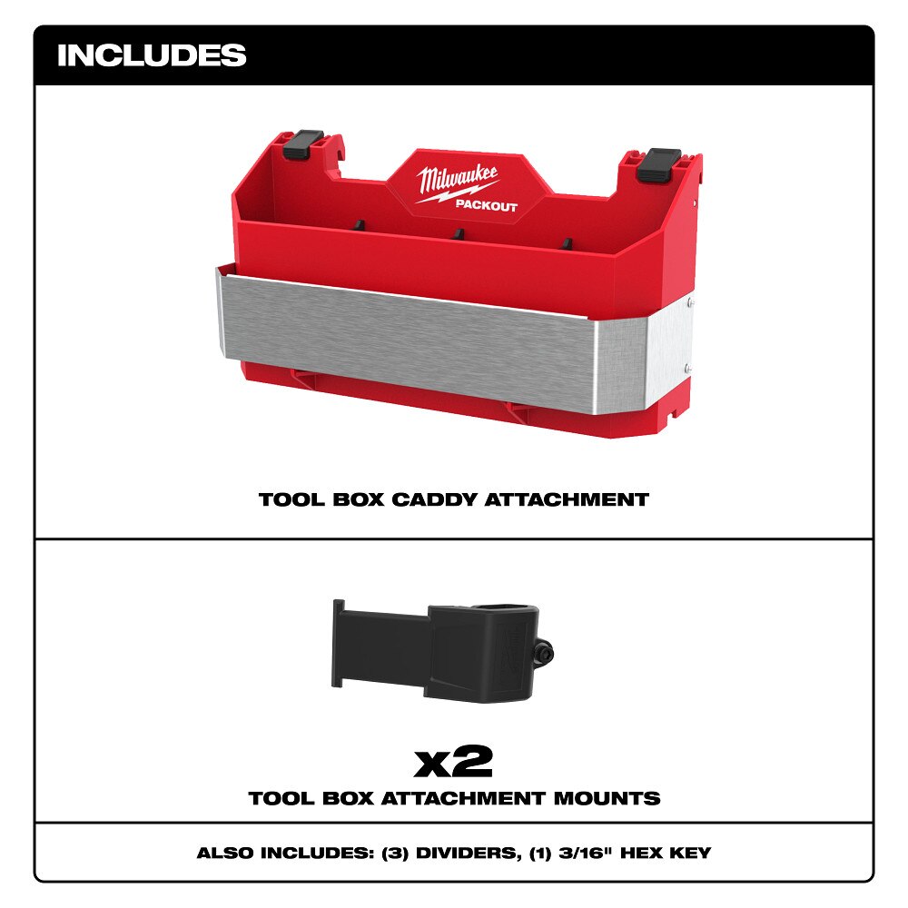 Milwaukee 48-22-8602 PACKOUT Tool Box Caddy Attachment - 3