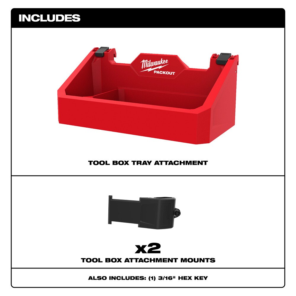 Milwaukee 48-22-8605 PACKOUT Tool Box Tray Attachment - 3