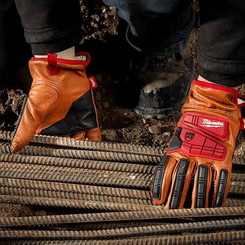 Milwaukee 48-22-8772 Impact Cut Level 3 Goatskin Leather Gloves - L - 9