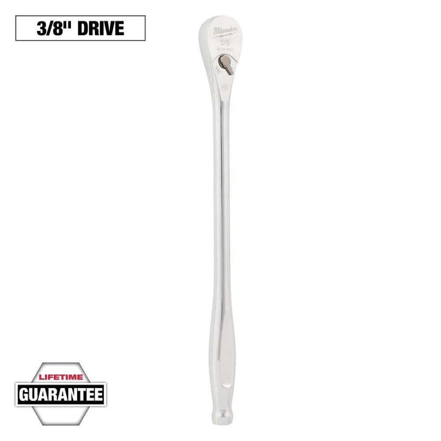 Milwaukee 48-22-9037 3/8 in. Drive 12 in. Ratchet with 90-Tooth Design and 4 Degree Arc Swing