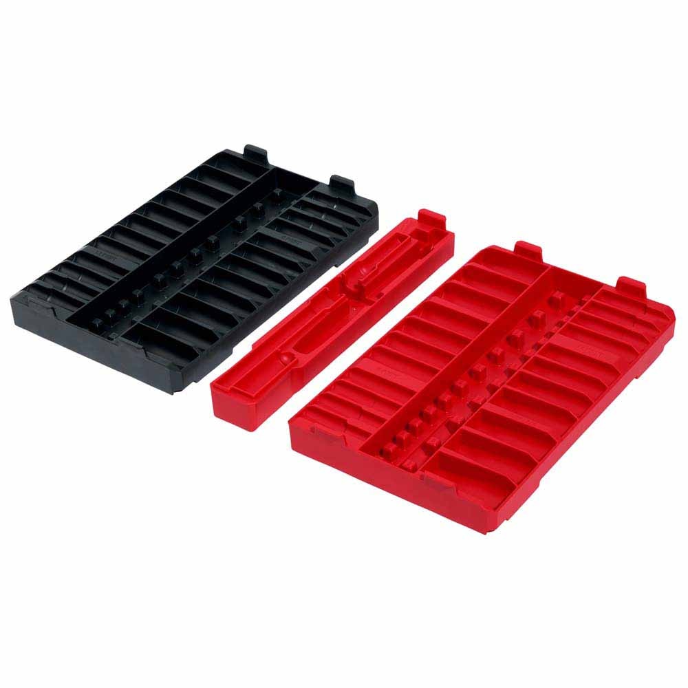 Milwaukee 48-22-9285T 98pc 3/8" Drive 6-Point & 12-Point Metric & SAE Ratchet and Socket Trays - 3