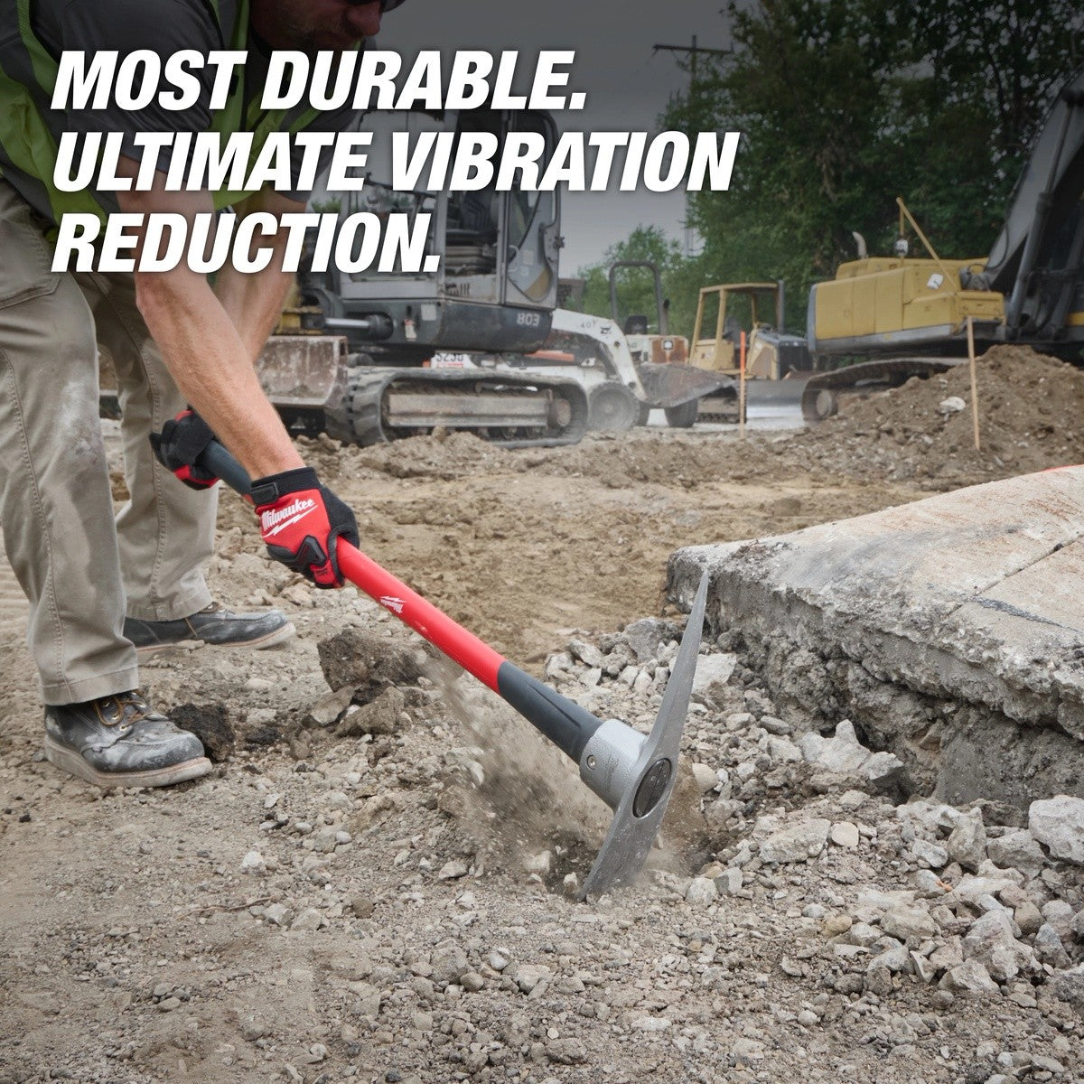 Milwaukee 48-22-9335 5 lb Pick Mattock with 36" Steel Reinforced Fiberglass Handle - 5