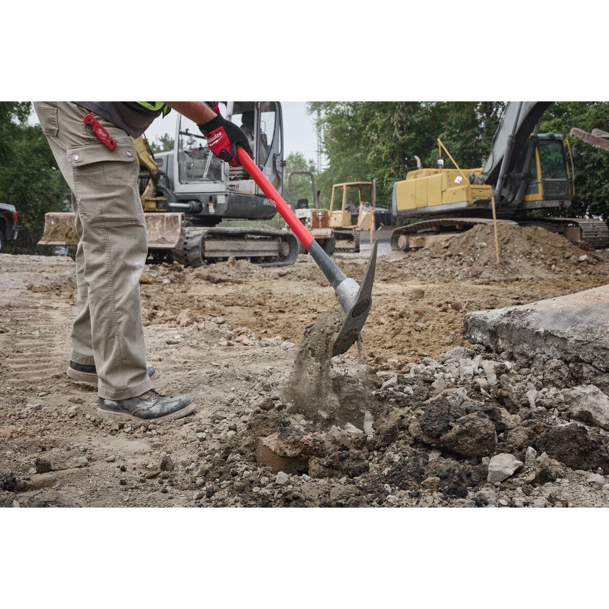 Milwaukee 48-22-9335 5 lb Pick Mattock with 36" Steel Reinforced Fiberglass Handle - 6