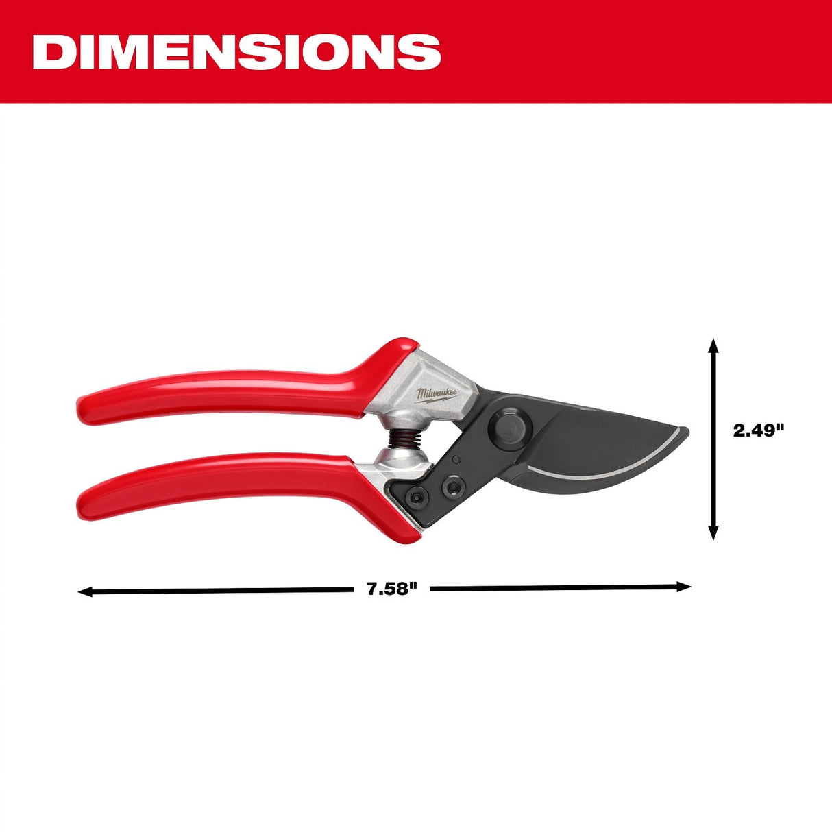 Milwaukee 48-22-9363 3/4" Pruner – Durable, Ergonomic Hand Pruner for Effortless, Precise Cuts - 3