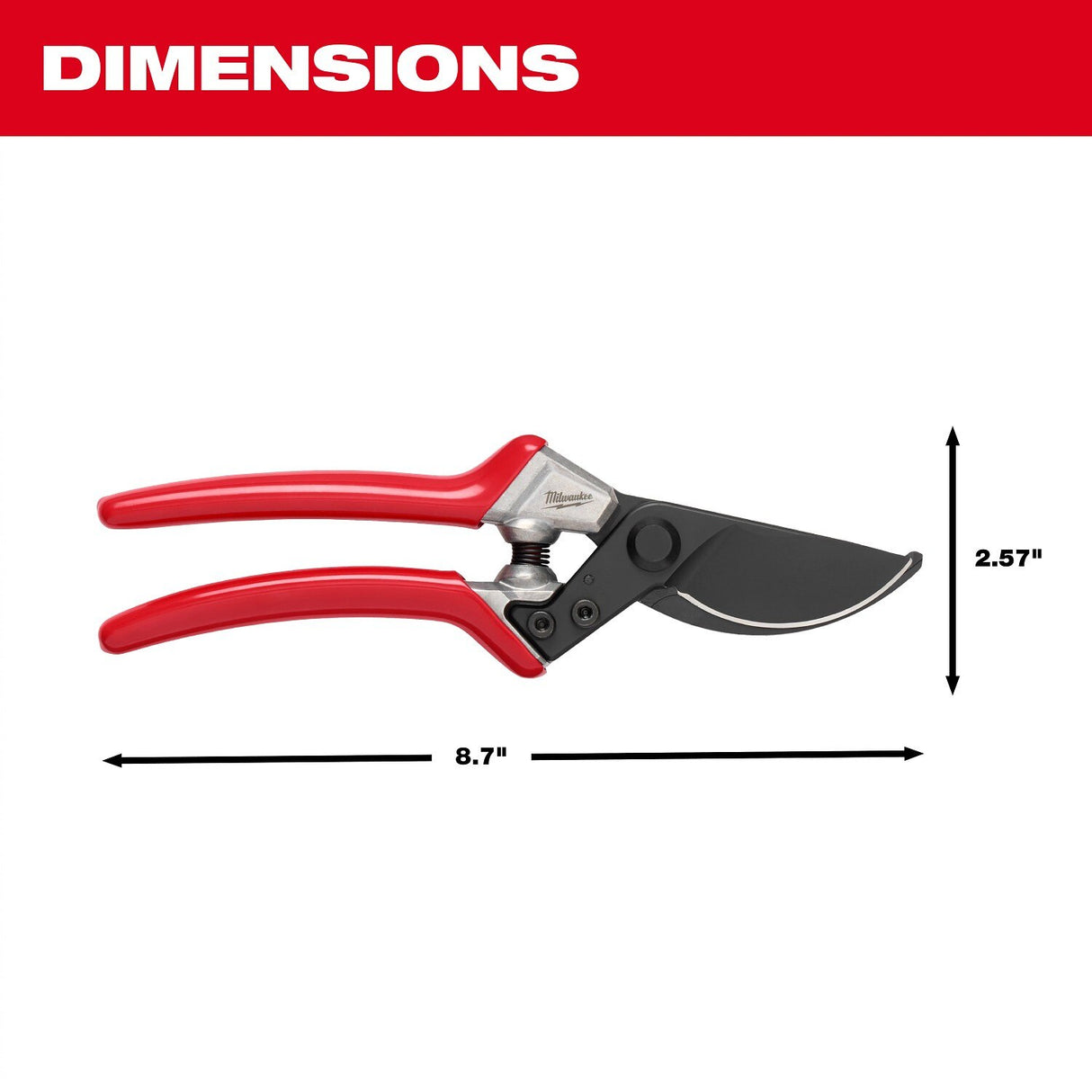Milwaukee 48-22-9365 1" Pruner – Durable, Ergonomic Hand Pruner for Effortless, Precise Cuts - 3