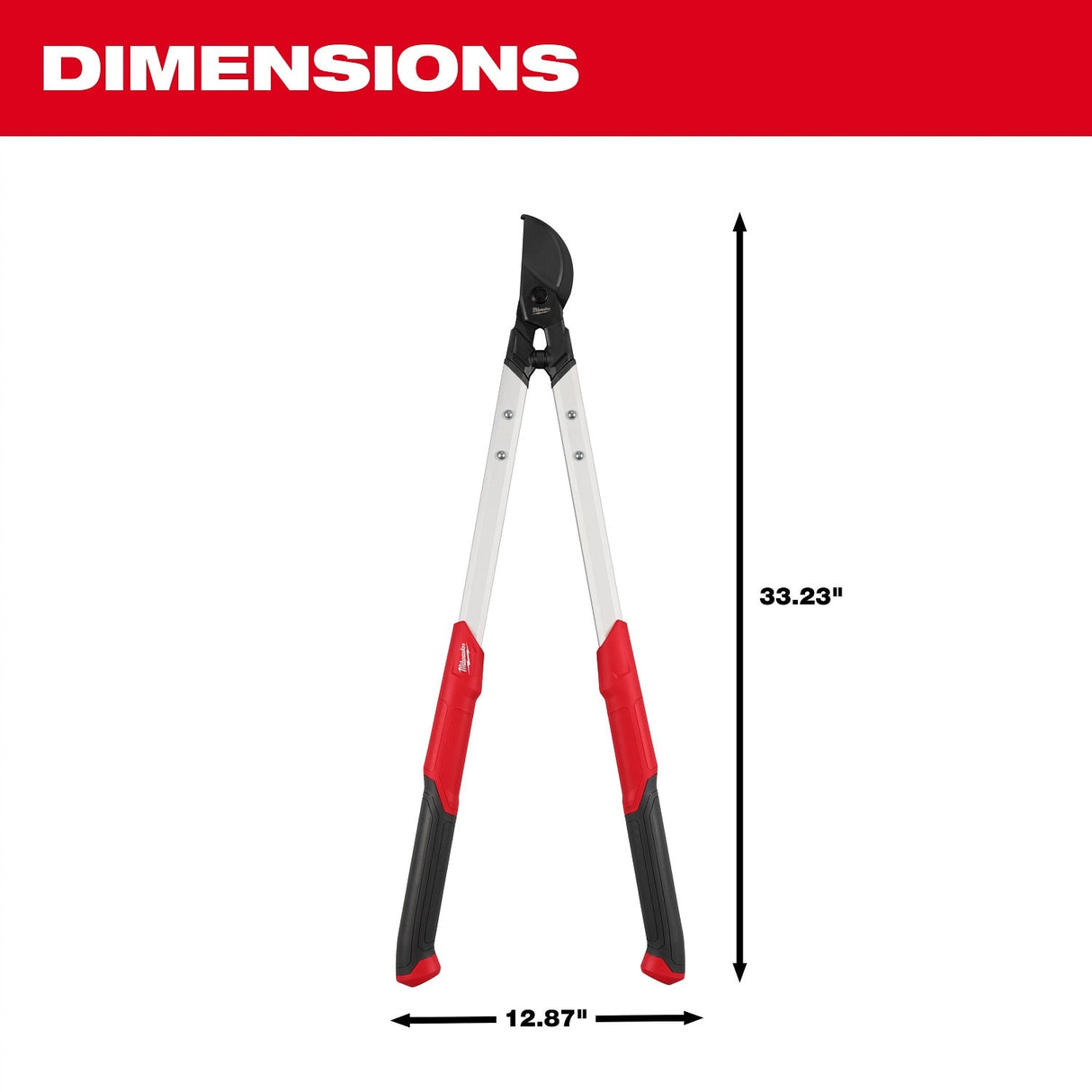 Milwaukee 48-22-9366 2" Lopper – High Carbon Steel Blades, 2" Cut Capacity, Durable Aluminum Handles - 3