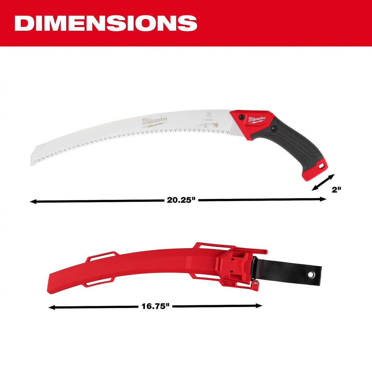 Milwaukee 48-22-9372 14" Fixed Pruning Saw – Fast, Clean Cutting for Pruning Branches - 3